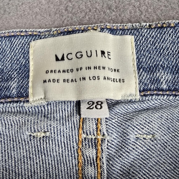 McGuire Jeans Womens 28 Light Wash Valetta Straight Button‎ Fly Made in USA - Picture 7 of 16